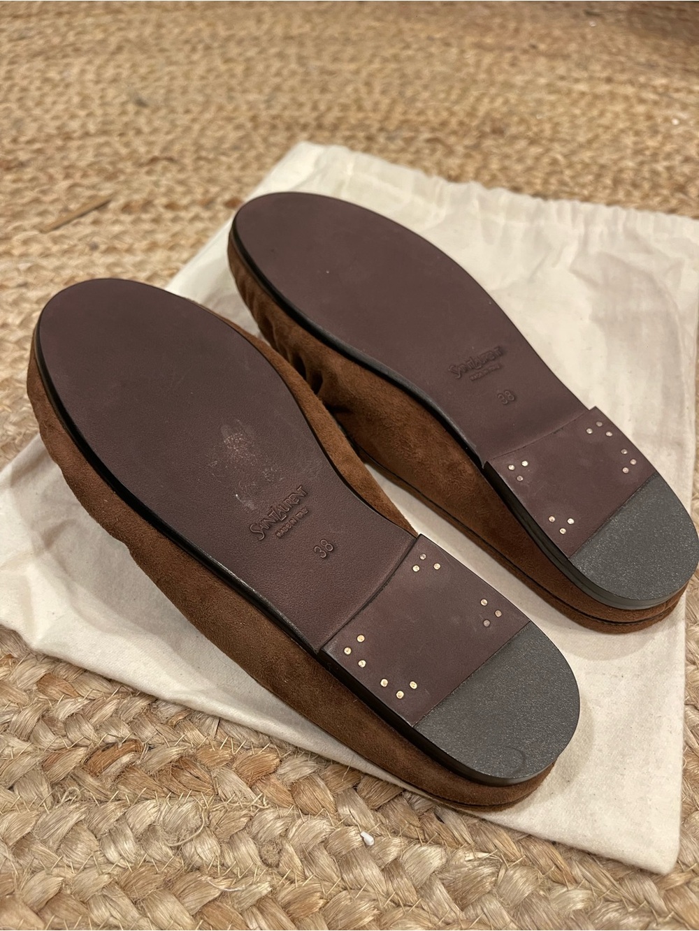 Saint Laurent Le Loafer suede slippers It38 - Picture 12 of 12